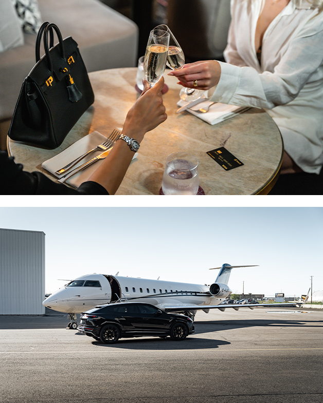 BitcoinBlack card in a luxury lifestyle context