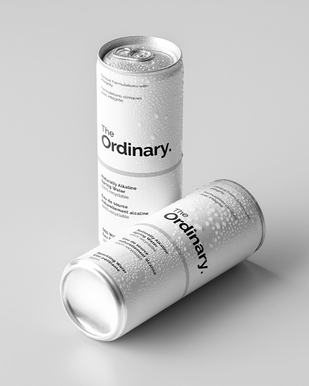 The water can in context inside a Deciem flagship retail environment